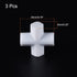MECCANIXITY Magnetic Stirrer Mixer Stir Bar Rod 20mm(0.79") Cross Shape PTFE Coating Magnet White for Laboratory 3Pcs