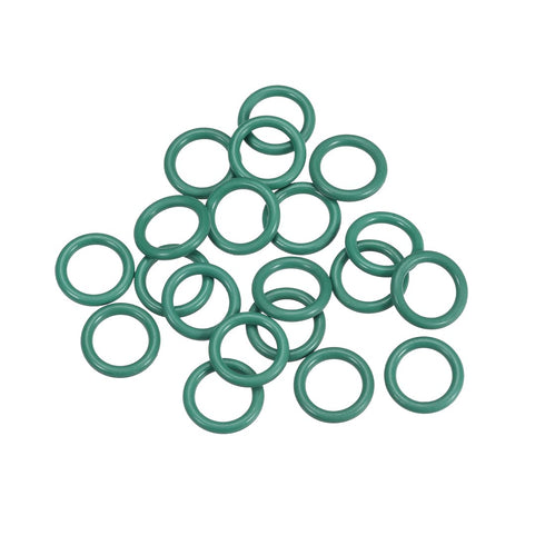 uxcell Fluorine Rubber O-Rings - 14mm OD 9.2mm ID 2.4mm Width FKM Seal Gasket for Machinery Plumbing, Pack of 20