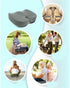 RESTEQ Tailbone 45x36 cm Orthopedic U-Shaped Seat Cushion for & Pressure Relief, Portable Memory Foam Pad, Non-Slip