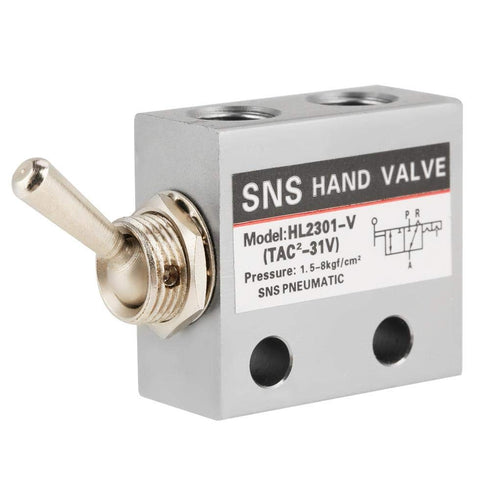 HL2301 3 Position 2 Port Mechanical Toggle Switch Pneumatic Valve