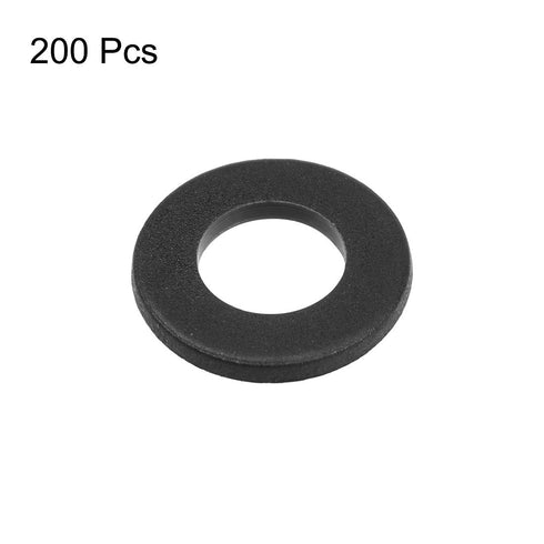 uxcell Nylon Flat Washers 10mm OD 5mm ID 1mm Thickness for Faucet Pipe Water Hose - Pack of 200
