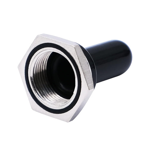 mxuteuk 5pcs 12mm Toggle Switch Cover Rubber Knob Hat Waterproof Boot Cover Cap Black