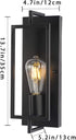 Modern Matte Black Wall Sconce - Single Light Bathroom Fixture