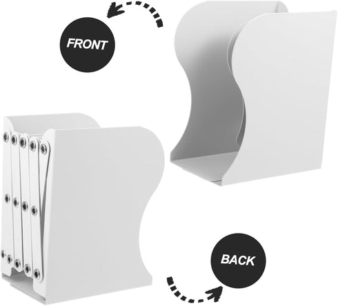 Gadpiparty Retractable Book End Heavy Duty Bookend for Desk Book Holder for Shelf Bookshelf Ends Desktop Bookend