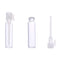 120Pcs 1Ml Mini Cute Empty Glass Perfume Vials – Essential Oils Sample Vials with White Plastic Rod Caps