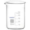 Glass Beaker, 50 ml Borosilicate Graduated Low Form Griffin Beaker with Pouring Spout, 1 Pack, High Temperature