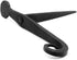 7 Renovators Supply Manufacturing Shutter Dogs In. Rat Tail Shaped Black Wrought Iron Shutter Dogs With Mounting