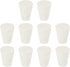 MECCANIXITY Rubber Tapered Plug 9mm to 13mm Solid Test Tubes Bungs Stopper White, 10 Pieces
