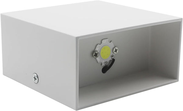 LED Modern Wall Sconce, AC 85-265V 6W Cube COB Wall Lamp Up