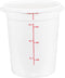 LIDS ONLY: Met Lux 8.8 Inch White Plastic Lids, 10 Durable Storage Container Lids for 6 and 8 Quarts