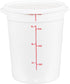 LIDS ONLY: Met Lux 8.8 Inch White Plastic Lids, 10 Durable Storage Container Lids for 6 and 8 Quarts