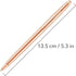 Unibene Slim Metallic Retractable Ballpoint Pens, Rose Gold, Nice Gift for Wedding, Business, Office, Students,