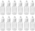 12 PCS 30ml 1oz Empty Refillable LDPE Plastic Squeezable Eye Dropper Bottles with Screw Caps and Plugs