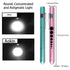 Aokin Pen Light with Pupil Gauge, Reusable LED Medical Penlight for Doctor Nurse, White Light, Teal and Rose Gold
