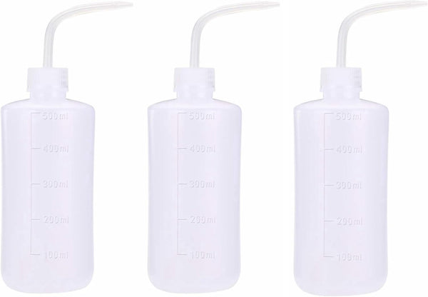 3 PCS Tattoo Bottle Squeeze Wash Bottle 500ml for Convenient Green Soap Supply, Plastic Squeeze Bottle