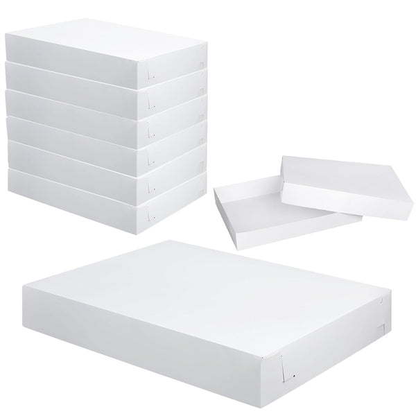 Chivertion 6 Pack Full Sheet Cake Box 26 x 18 x 4 Inch