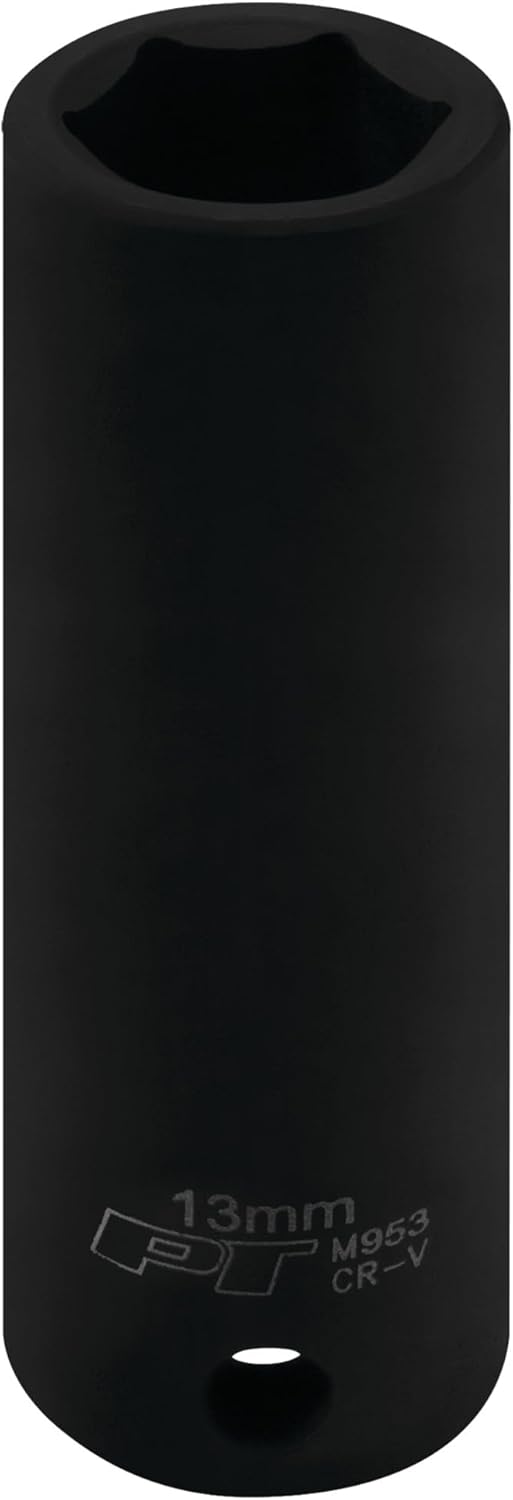 Performance Tool M953 3/8-Inch 13mm Deep Wall Impact Socket for Automotive Repair and Maintenance