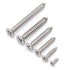 Glvaner #14 x 1-1/4 inch Flat Head Wood Screws, 50 pcs 304 Stainless Steel Self Tapping Screw