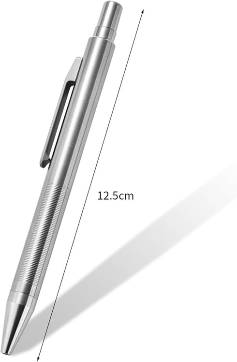 Titanium Ballpoint Pen, 4.92" Pocket Pen with Clip for Business Office Daily Use
