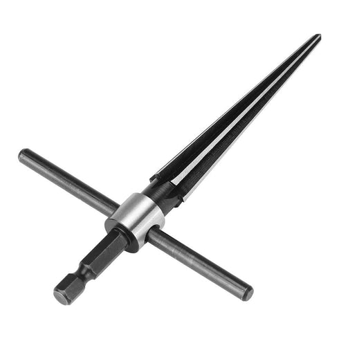 Handheld T Shape Tapered Hex Reamer, Carbon Steel Drilling Tool for Taper Holes