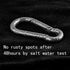 Carabiner Clip, Spring Snap Hooks, Heavy Duty Stainless Steel 304 Hooks, Indoor/Outdoor Rope Connector 6Pack
