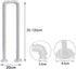 PAUANI Railing(White,35cm) Stair Railing - U-Shaped Wrought Iron Stair Handrails, Elderly Children's Guardrail