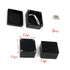 YXQ 63x58x35mm Waterproof Electric Project Case Junction Box with Cover, Black Plastic, 3-Pack