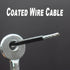 10 pcs 10 inch (25cm) 3mm Thickness Galvanized Steel Wire Cable Eyelets - Ended Short Rope Lanyard Safety Tether