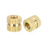 uxcell 50Pcs M4 x 6mm Knurled Insert Nuts, Brass Threaded Insert Embedment Nut for 3D Printer
