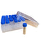 36 Piece Small 5ml Graduated Vials with Storage Box Rack, Leakproof Liquid Sample Vial Holder Container