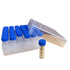 36 Piece Small 5ml Graduated Vials with Storage Box Rack, Leakproof Liquid Sample Vial Holder Container