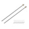 uxcell 2 Pcs 350mm / 14 Inch Tr8x2 Stainless Steel Lead Screw with T8 Brass Nut for 3D Printer Z Axis