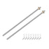 uxcell 2 Pcs 350mm / 14 Inch Tr8x2 Stainless Steel Lead Screw with T8 Brass Nut for 3D Printer Z Axis