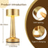 HPUFKOT 3-Levels Lamp,3 Portable LED Table Lamp, BrightnessMetal Desk Color Touch Control RechargeableLamp, Ideal