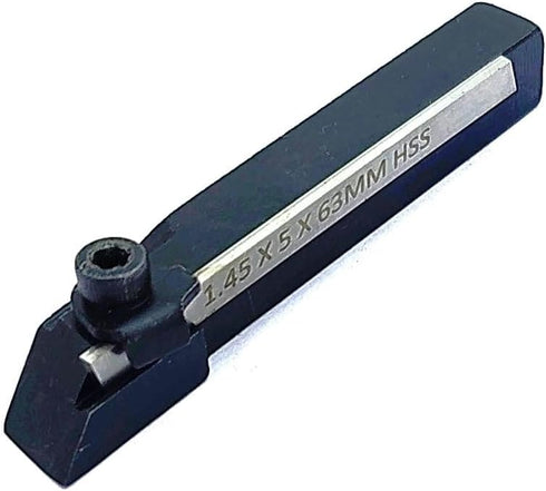 Mini Lathe Cut off Tool + HSS Blade for Emco Unimat Lathes, 10 mm Square Parting