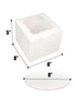 Bakepacker 36pcs Cake Boxes with Window, 8x8x5 Inches, 18-Packs White Bakery Boxes, Includes Cake Boards & Ribbon