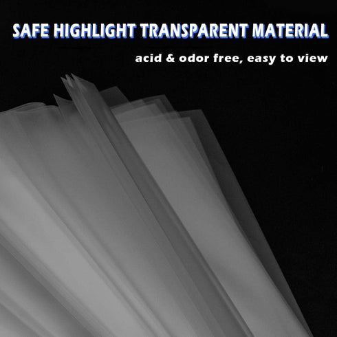 Sheet Protectors - 100 Sheets, 4 mils Strong Extra Heavyweight Clear Top Load, 8.5 x 11 Inch, Acid-Free for 3 Ring