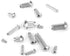 250pcs Round Head Solid Rivets, Knurled Shanks M2 M3 M4 M5 Stainless Steel Fasteners Assortment Kit