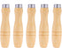 DOITOOL 10PCS Wooden File Handle with Metal Collars for Woodworking, Garage Tool Maintenance
