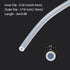 10ft 0.4mm(0.02") ID x 1.6mm(1/16") OD Silicone Tubing Clear Industrial Plastic Tubing Pure Silicone Hoses for Pump Siphoning Draining Irrigation Brewing