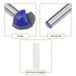 uxcell Router Bit 1/4" Shank, 5/8" Cutting Dia. Core Box, 2 Flutes Carbide for Woodworking