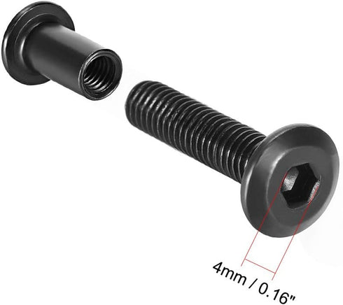 uxcell Screw Post for 5/16"(8mm) Hole Dia, Male M6x20mm Binding Bolts, 10 Sets