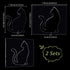 2 5mm 5.9x6.7 Inch AHANDMAKER PCS Acrylic Router Templates Transparent Cat Router Template, Thick Router Inlay Template