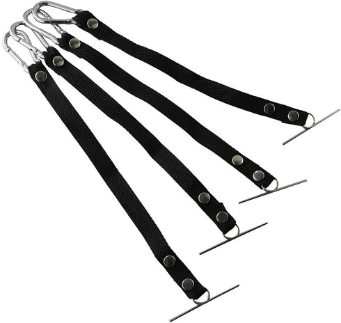 4pcs Black Tape Thong for Tool Belts, Polyester Electrical Tape Chain Strap for Electrical Contractor Tool Belt