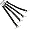 4pcs Black Tape Thong for Tool Belts, Polyester Electrical Tape Chain Strap for Electrical Contractor Tool Belt