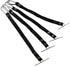 4pcs Black Tape Thong for Tool Belts, Polyester Electrical Tape Chain Strap for Electrical Contractor Tool Belt