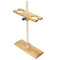 2 Holes Funnel Stand, Adjustable Height Wooden Lab Separating Funnel Rack for School Laboratory Experiment