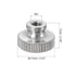 uxcell Knurled Thumb Nuts, 6Pcs M3 x D11mm x H7mm Stainless Steel Round Knobs Fasteners Blind Hole Hand Screw Nut Silver for 3D Printer Parts, Machine Tools