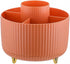 Desk Pencil Pen Holder, 5 Slots, 360° Degree Rotating Organizer, Desktop Storage for Office School Home