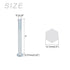 Hex Bolts (5/16-24x3") 8Pcs, Grade 2 Carbon Steel Zinc Plated Hex Head Screw for Furniture Repair